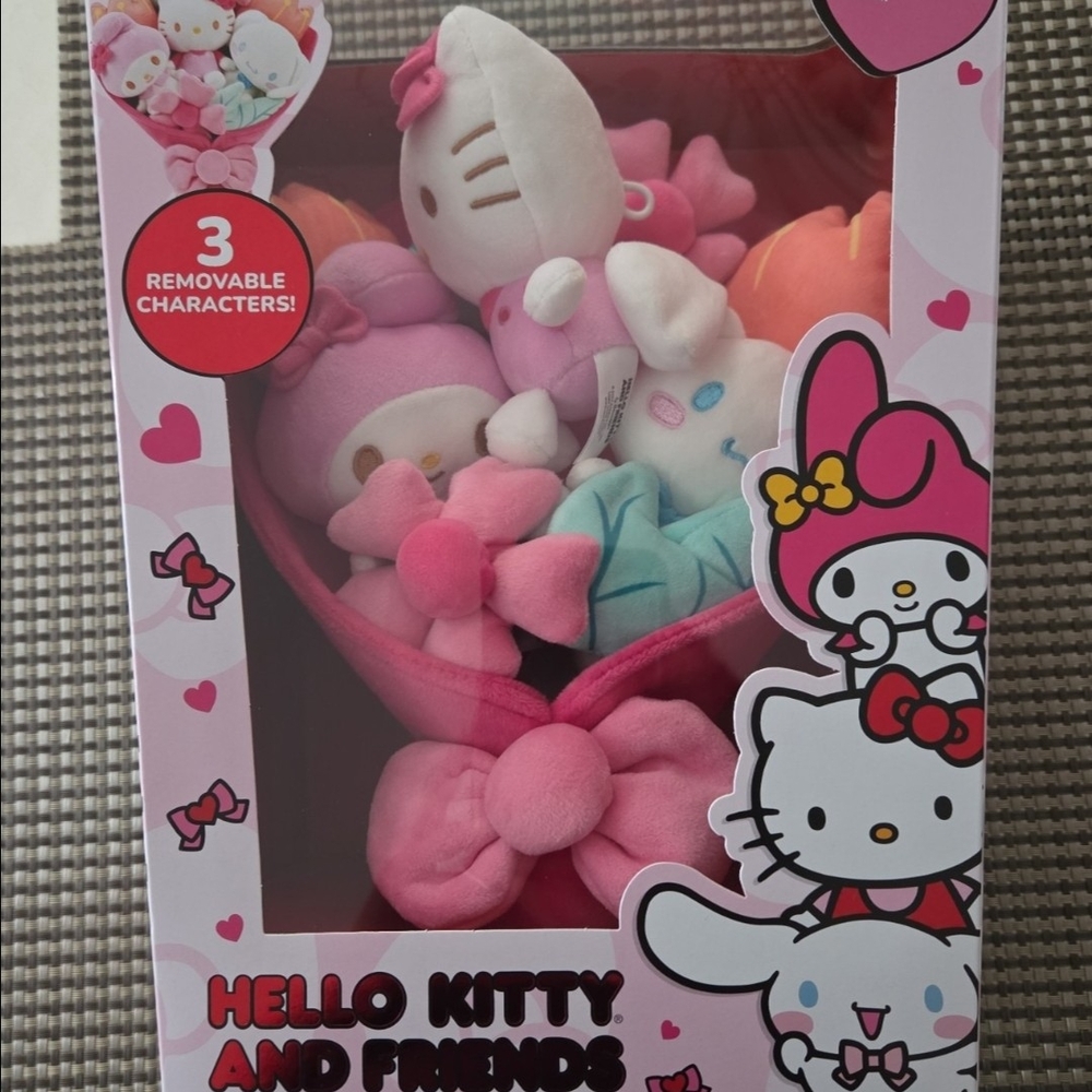 Hello Kitty and Friends Plush Set - Pink, White, and Blue
